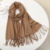 Marke Warmer Karomuster Kaschmir Poncho Schal Schal Luxuriöser Druck Dicke Pashmina Winterdecke Wickel Bufanda Lässiger Hijab Stolen Echarpe