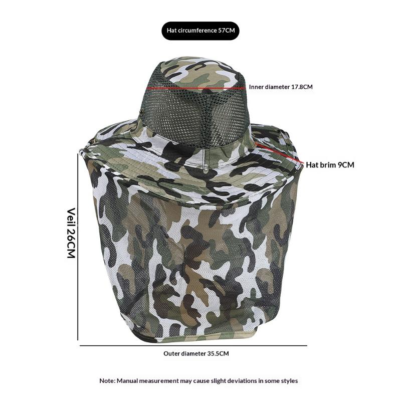 Outdoor Fishing Hat Wide Brim Man Breathable Mesh Fishing Cap Beach Hats Camouflage Sun Uv Protection Shade Hat