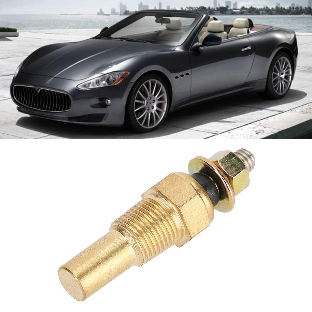 Oil Temperature Sensor, Water/Oil Temp Temperature 1/8 NPT Electrical Sender Transmitter Sending Unit Temp Sensor