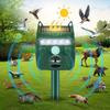 Solar-powered Sonic Animal Repellent with Motion Sensor and Flashing Light LED Two-in-one Outdoor Insect Repellent Lamp