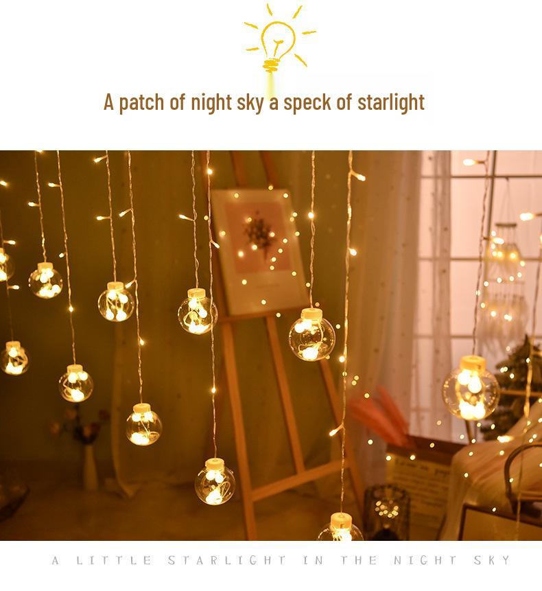 LED Fairy String Lights - Romantic Wishing Ball for Bedroom Decor