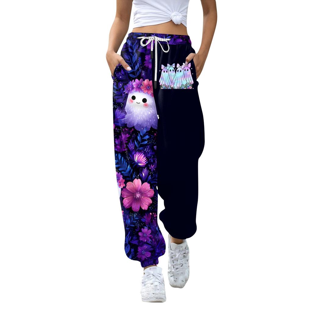 Women's Casual Fashion Sweatpants Halloween Printed Casual Pants