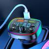 Bluetooth 5.0 Fm Transmitter Car Mp3 Player Wireless Hands-Free Audio Receiver Car Radio Dual USB Fast Charger