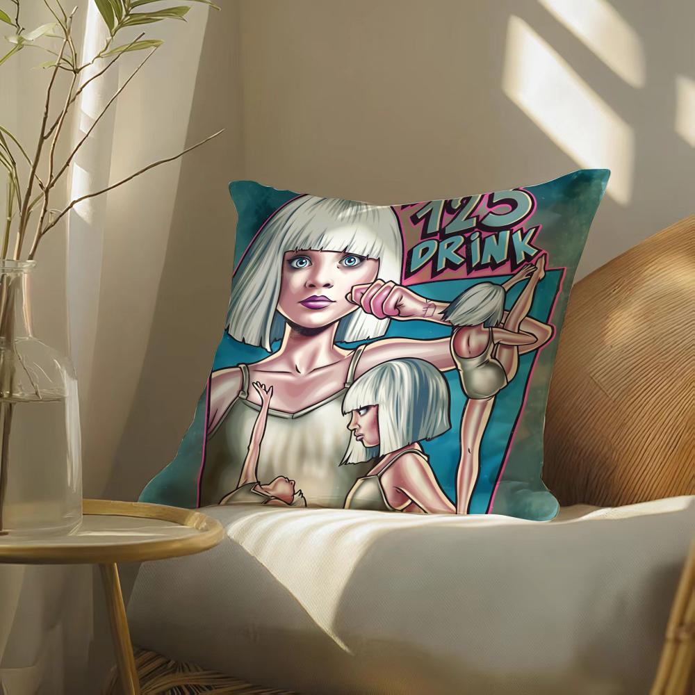 Singer SSia Crisp Band Pillow Case Pattern Printed Pillowcase for Living Room Sofa Cushion Cover Bedroom Decor