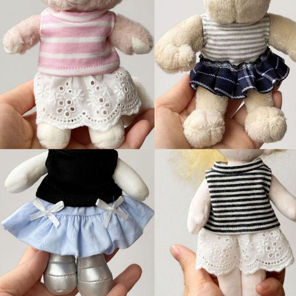 Mini Retro Lace Collar Apron for 10~15cm Cotton Doll for 17cm Dolls DIY Accessories