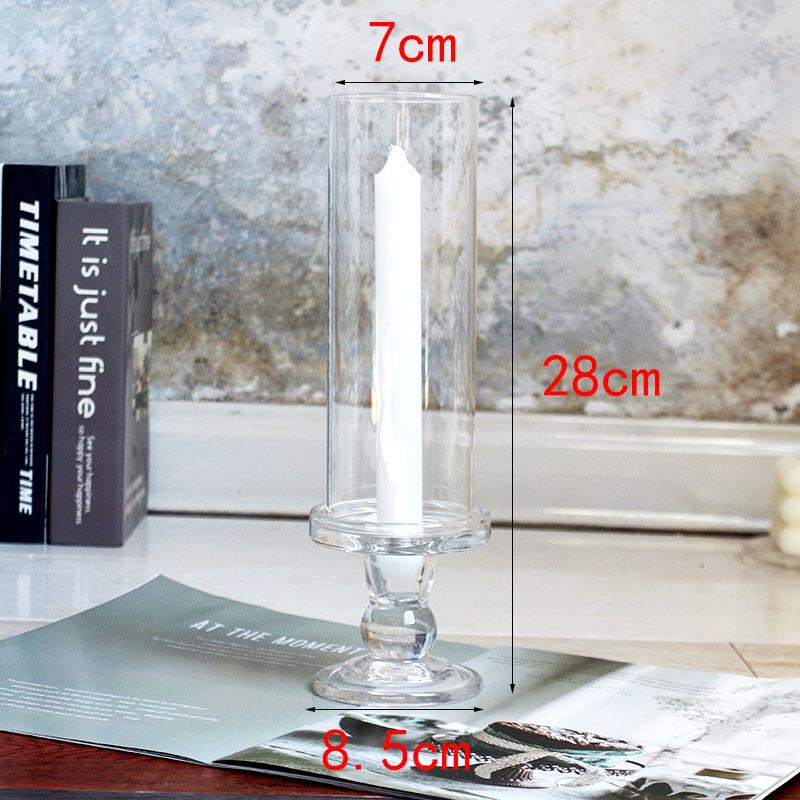 Nordic Retro Glass Candlestick - Romantic Candlelight for Weddings, Restaurants, and Parties