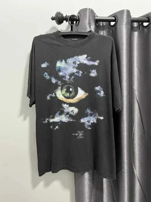 94s Rare The X-Files Logo black T shirt Unisex gift tee Men Women XXL