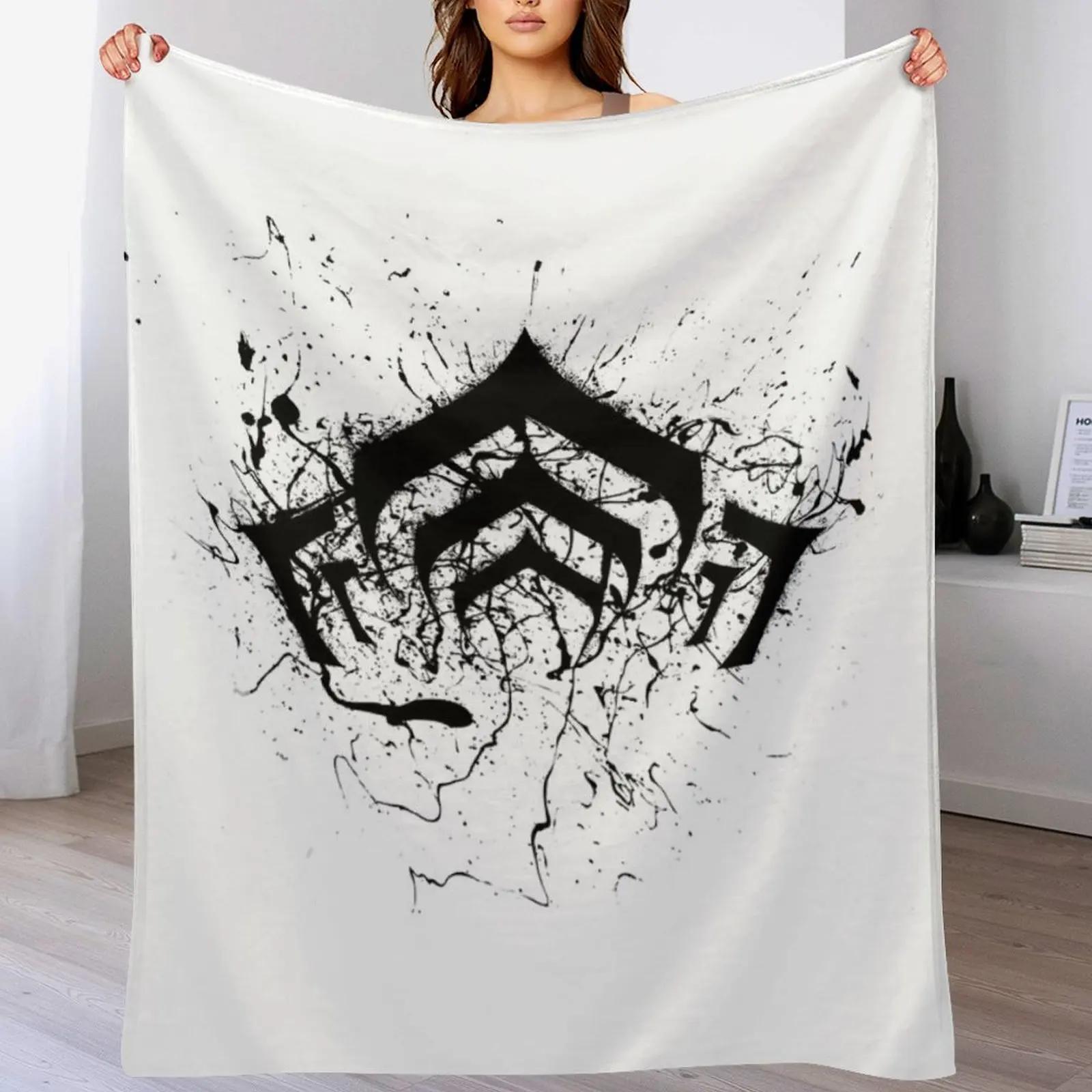 

warframe logo Throw Blanket Travel Size Cozy Blanket for Plane Train 102x76cm(40x30in)