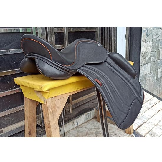 Șa de Dresaj Monoflap din Piele cu Arcade Interșanjabile, Mărime 17", 17.5", 18"