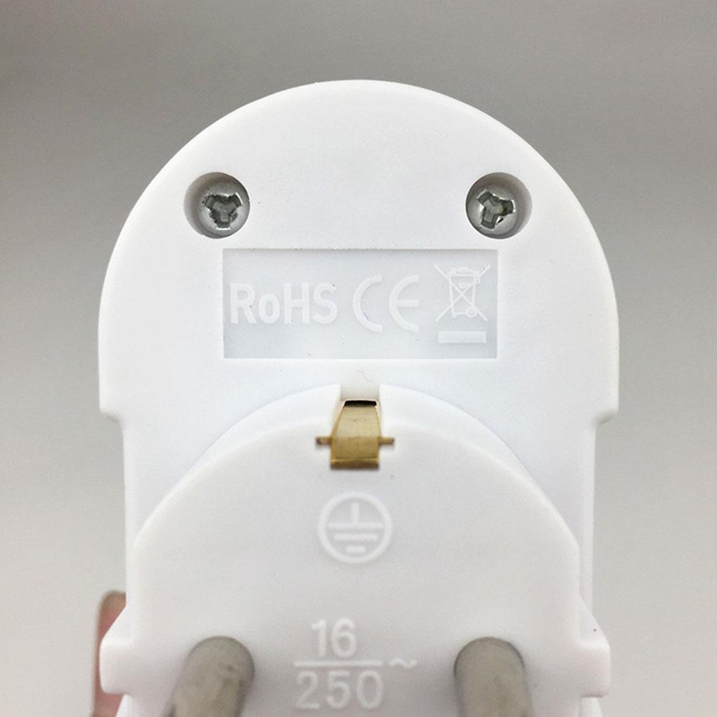 1 To 2 Way European Conversion Plug Socket Adapter EU Standard Expansion Power Adapter Socket Extension Plug Converter