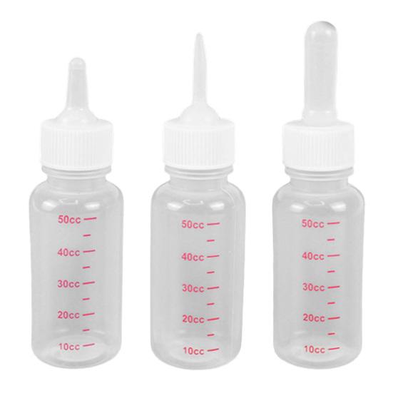 50ml, 120ml Cat Feeding Bottle Soft Head Leak-proof Removable No Odor Pet Kitten Dogs Feeding Bottle for Newborn Pet