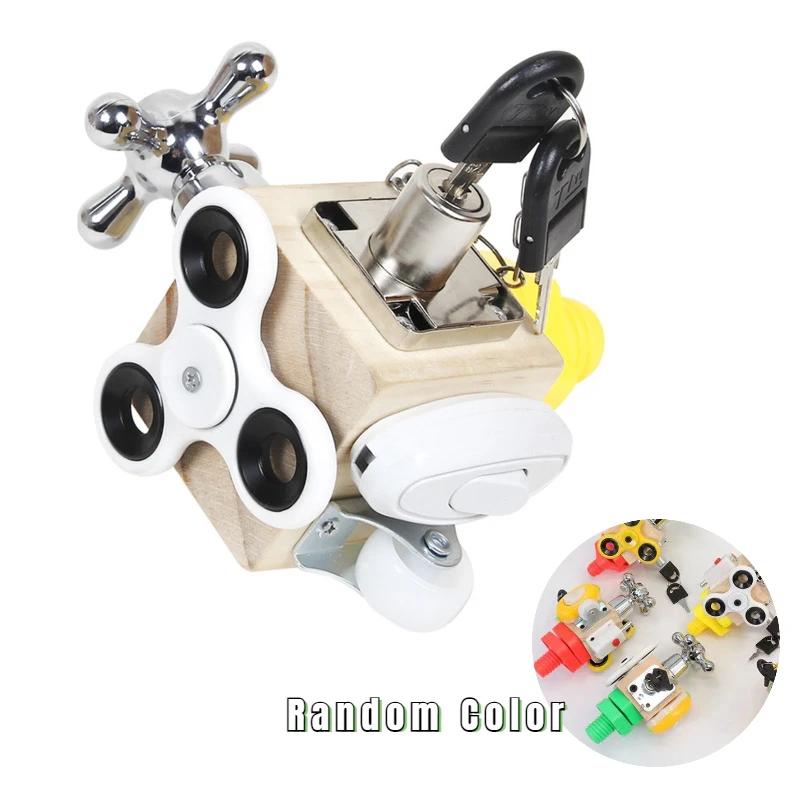 

Children Toy Busy Cube Fidget Montessori Educational Infant Travel Playthings Learning Basic Life Abilities Sensory Boards