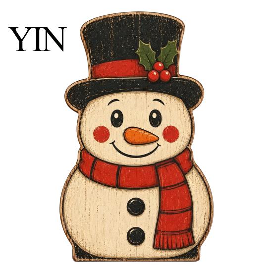 Wooden Simulation Soap Shapes Christmas Table Decorations, Santa Claus Snowman Reindeer Desktop Ornaments, Party Toppers Distressed Tiered Tray Decor