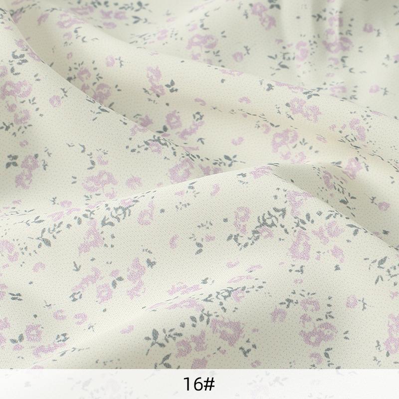 150x50cm/150x200cm Soft Floral Printed Chiffon Fabric For Summer Women's Dresses Children's Clothing Handmade DIY Fabric TJ7500