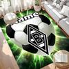 Benutzerdefinierter Name Personalisierter Borussia Mönchengladbach Druckteppich, Vielseitiger Wohnkulturteppich, für Spielzimmer, Wohnung, Balkon, Eingangsbereich, Flur Geschenk
