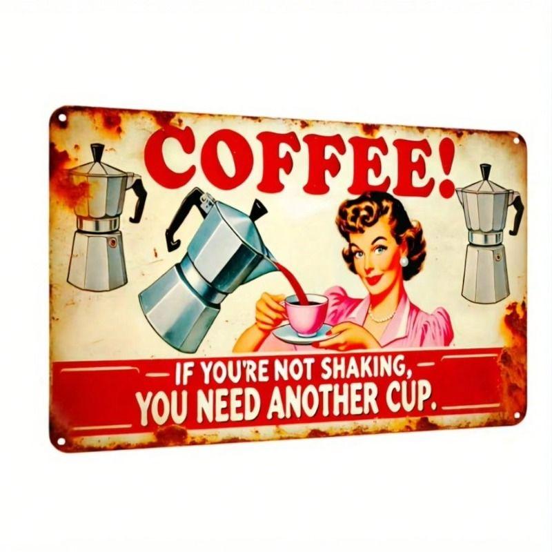 

Retro Metal Wall Art Living Room Home Decor 20x30cm