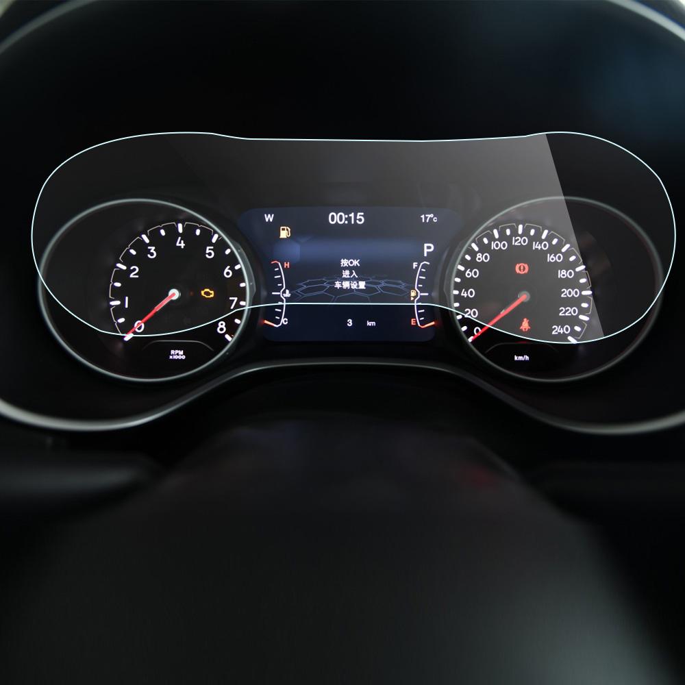 Car Instrument Film for Jeep Compass 2017 2018 2019 2020 Center Dashboard Membrane Screen Protector Anti-scratch Accessories