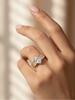 925 Sterling Silver Fashion Luxury Marquise Rectangle Zircon Ring For Women Engagement Wedding High Quality Fine Jewelry