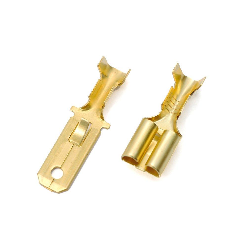 Daytona 96162 Motorcycle Flat Terminal Set, 250 Type, Set of 5