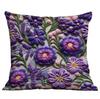 New Imitation Embroidered Floral Pillowcase Short Velvet Double-sided Printed Home Sofa Cushion Pillowcase