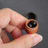 Outdoor Acorn Shape Travel Pill Case Wooden Pill Box Granule Storage Box Capsules Organizer