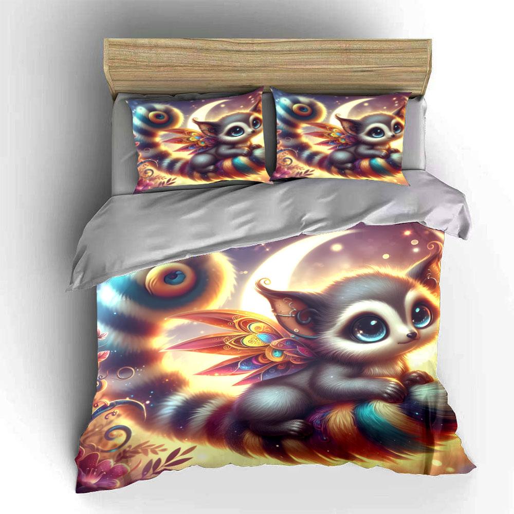 "Fantasy Creature Set for Decoration" Exquisite three-piece bedding set gift for kids and adults