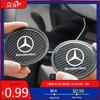 GLC GLB PVC Neklouzavý Karbonový Vlákno Auto Podložka pod Hrneček na Nápoje Pro Mercedes Benz Třída A B C S AMG GLA CLA GLC W176 W221 W204 W205