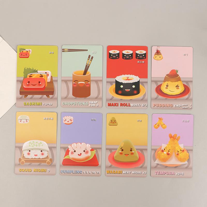 1 Box Sushi Go Family Gathering Board Game Card Fun Card Game Party Interactive Card Game Creative Small Gift Holiday Accessory