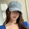 Retro Distressed Baseball Cap for Men and Women, Couples Style, Makes Face Look Smaller, Sun Protection, Suitable for All Seasons, Large Head