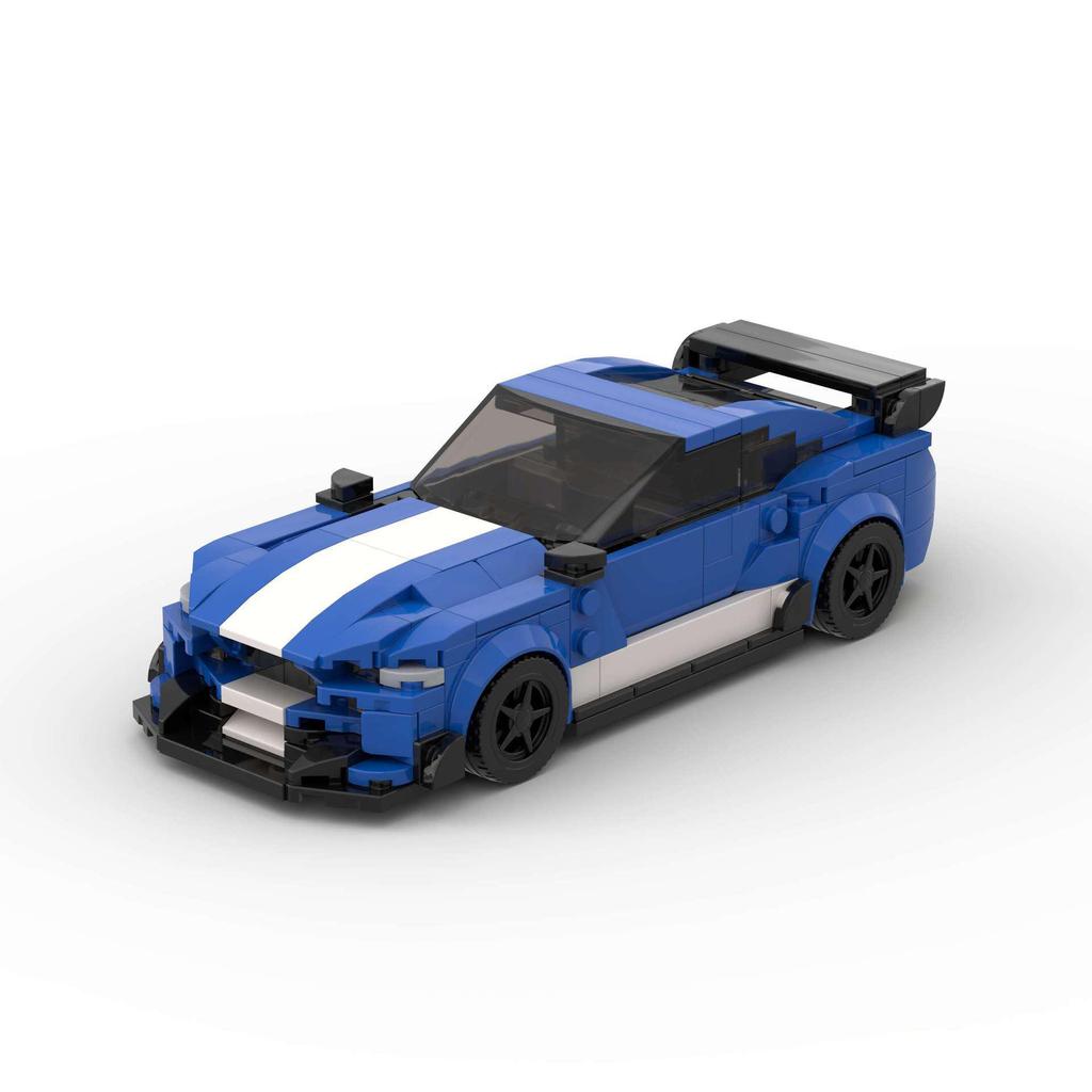 Cross-Border Block Compatible Ford Mustang GT Race Car Toy for Kids