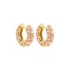 Vintage Multicolor Enamel Flower Round Hoop Earrings Boho Gold Color Circle Round Earrings Statement Jewelry Gifts for Women