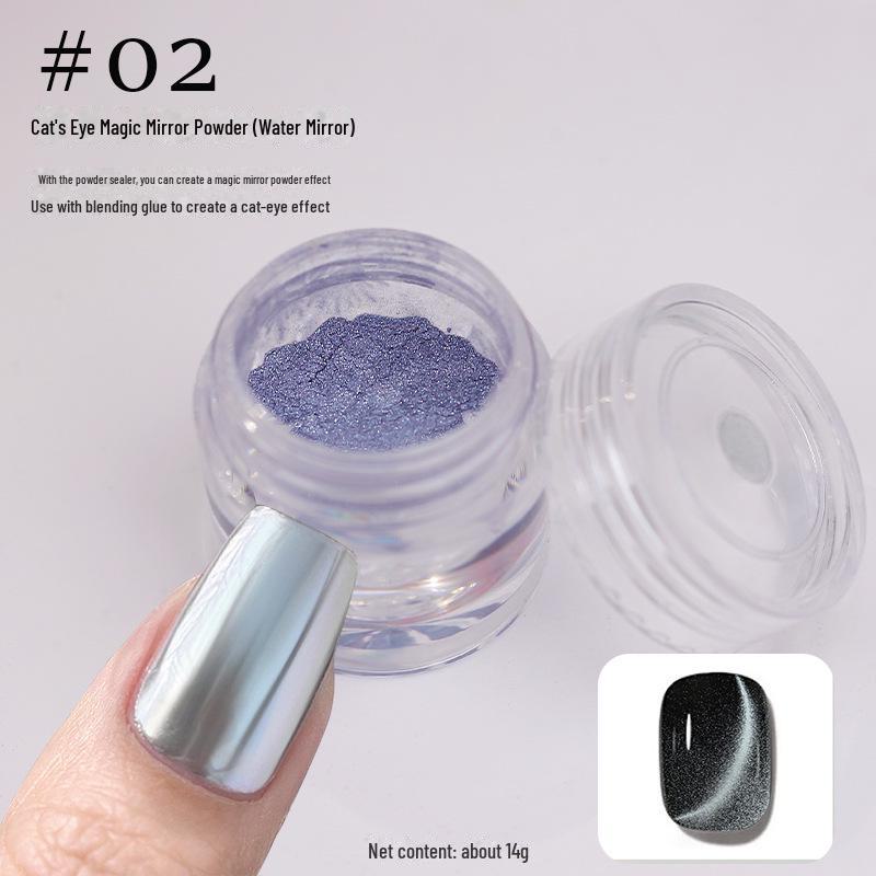 

Магнитная пудра для ногтей «кошачий глаз» с эффектом лунного света