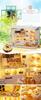 Puppenhaus DIY Bausatz Set Miniatur Kuchen Tagebuch