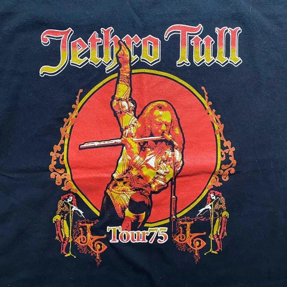 VINTAGE JETHRO TULL TOUR 1975 Gift For Fan Black All Size Tee Shirt QQ1159 XXXXL