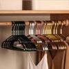 10pcs Matte Gold Hanger Clothes Horse  Aluminum Alloy Drying Rack Anti -slip Dress Towel Hangers Wardrobe Space Saver Organizer