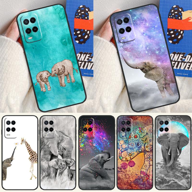 Baby Elephant For Oppo A74 A94 A54 A80 A78 A98 A40 A60 A18 A38 A58 A15 A17 A77 A57S A16 A76 A96 Phone Case