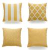 Luxurious Mustard Yellow Geometric Pillow Case For Fall And Autumn Decor