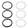 6lots Good Quality Aluminum Bottom Brackets Spacers Bicycles Cranks Washers for Enhancing Cycling Performances