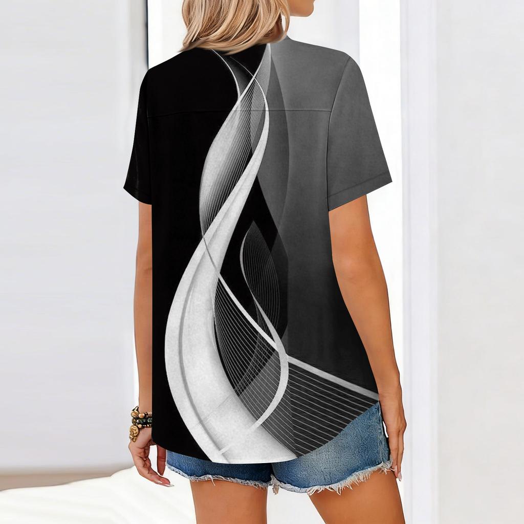 Women Blouses Short Sleeve Button Down Shirts Business Casual Dressy Work Tops Summer Spring Clothes