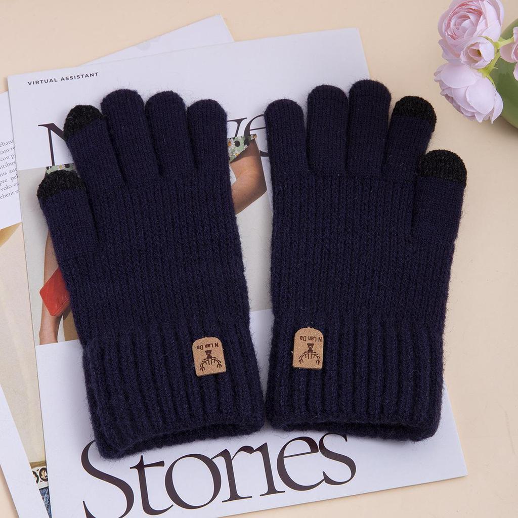 Luvas masculinas para dirigir e andar de inverno ao ar livre – quentes, à prova de frio e elegantes