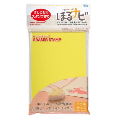 SEED Hole Navi A6 Postcard Size Yellow X White 5-Pack KH-HN1-5P