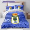 Set Copripiumino Trapuntato Real Oviedo Federa Decorazione per la Casa Regalo di Compleanno (1 * copripiumino + 2 * federa, senza nucleo)