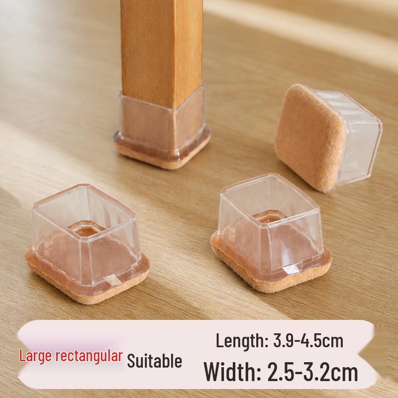 Universal Silicone Chair Leg Caps: Wear-Resistant, Anti-Slip Stool and Table Foot Pads
