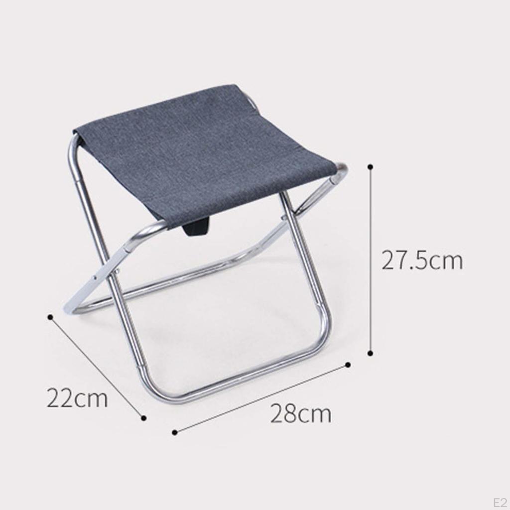 Camping Stool Folding Fishing Chair Foldable Small Adults Seat Camp Saddle
