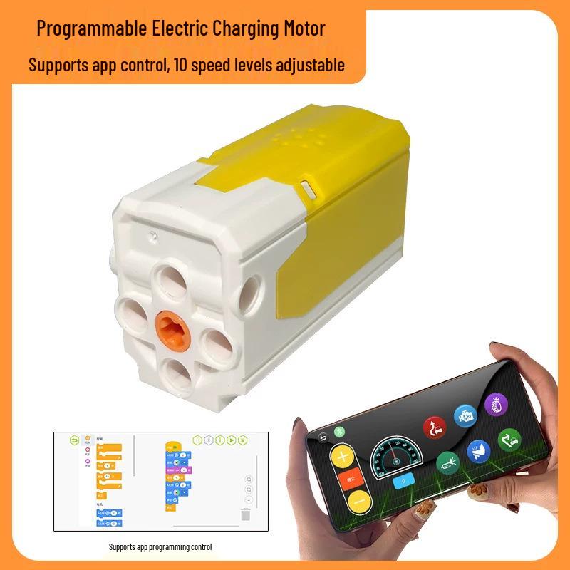 Set di Alimentazione Motore Lego M-Size Compatibile: Mattoncini Meccanici, Accessori Tecnologici, Telecomando, 5 Scatole Batteria