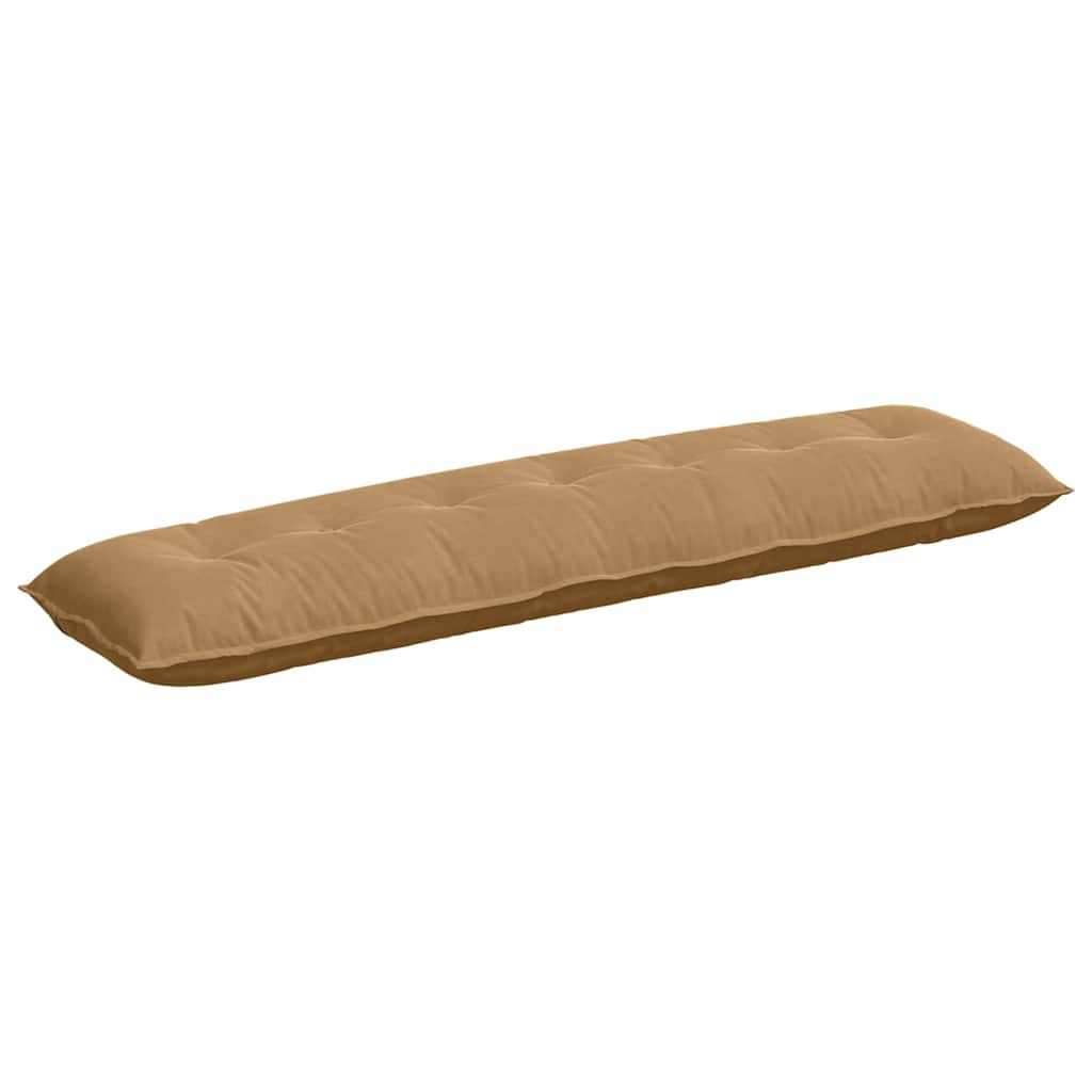 Back Cushion Brown 200 x 50 cm Cord Fabric