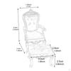 2 Pieces 1/12 Dollhouse Chair and Foot Stool, Simulation Accessories Toy, Doll