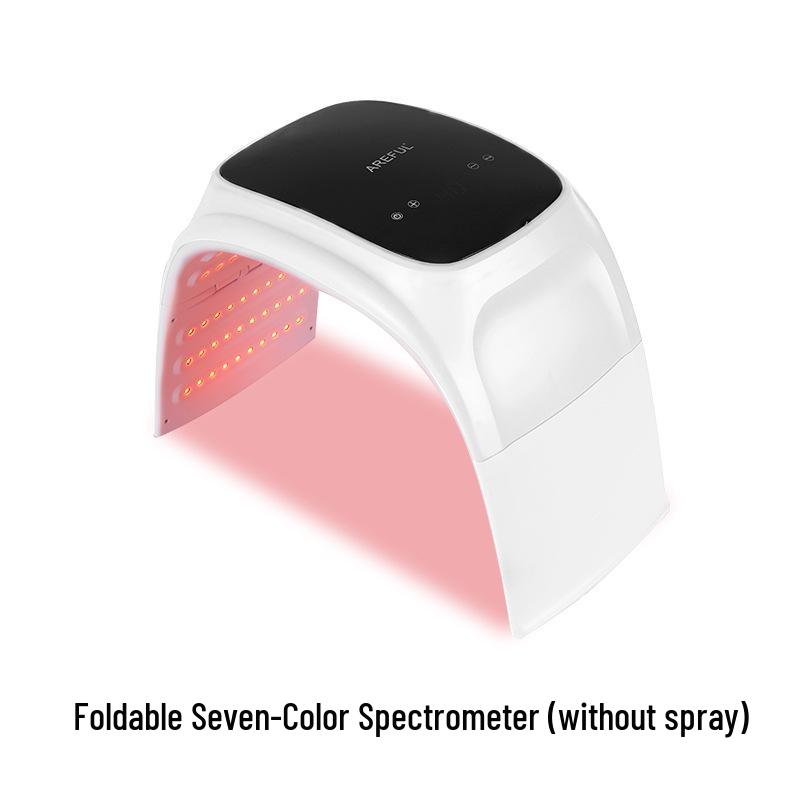 Foldable 7-Color LED Spray Spectrometer: Reduces Acne, Moisturizes, Whitens, and Tightens Pores