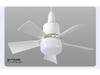 2024 Small Ceiling Fan Light with Removable Blades, E27 Base - Ideal for Bedrooms and Living Rooms