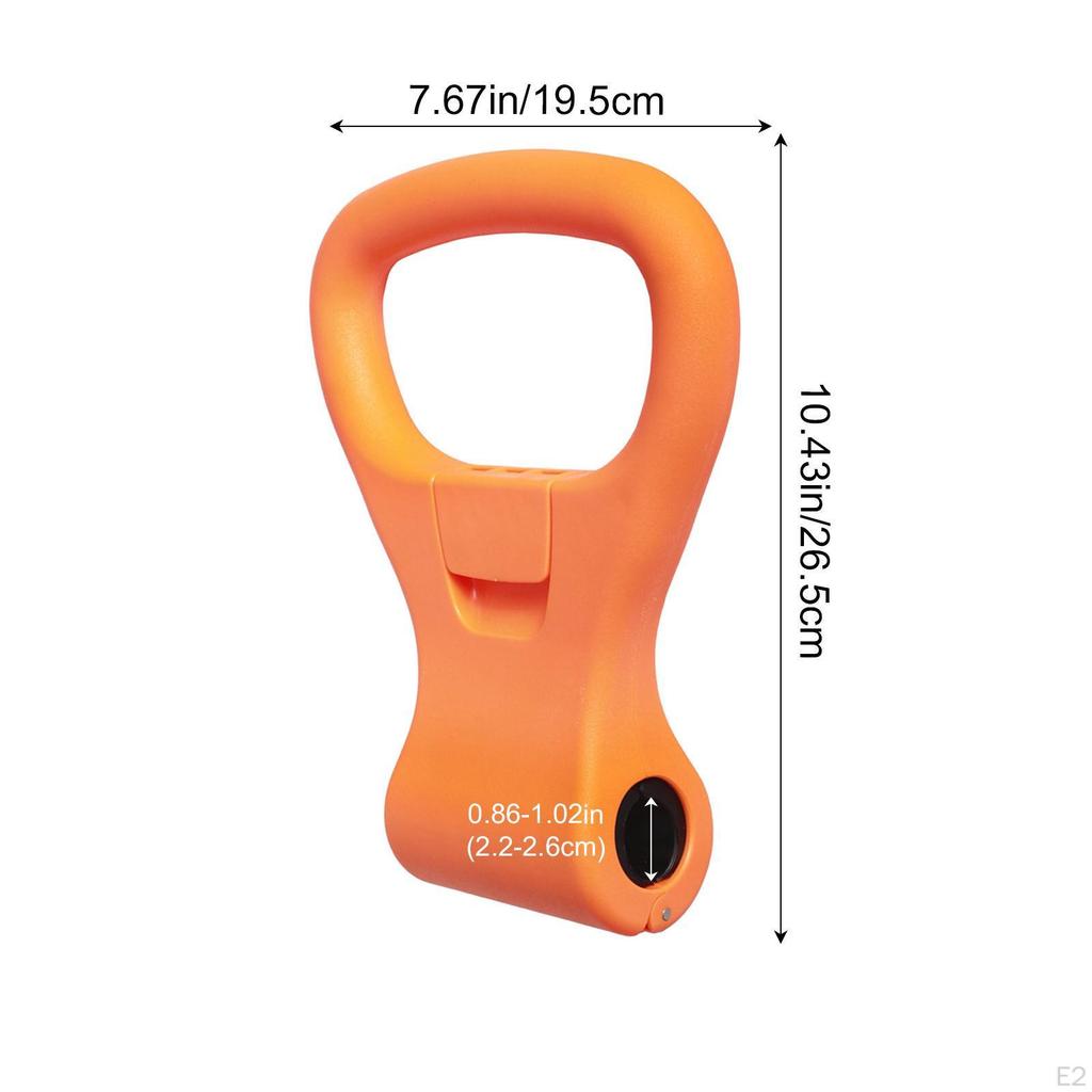 Kettlebell Grip Adjustable Portable Dumbbells Handle Travel Workout Equipment Gear for